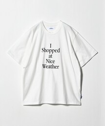 <NICE WEATHER>タイポグラフィ Tシャツ