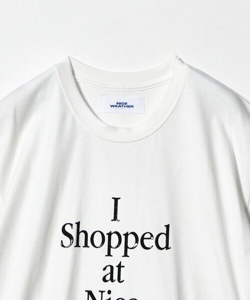 NICE WEATHER（ナイスウェザー）の「＜NICE WEATHER＞タイポグラフィ Tシャツ（Tシャツ/カットソー・メンズ・ブラック/ホワイト/ライトピンク・L/XS/M/S）」の11枚目の写真