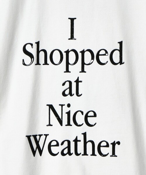 NICE WEATHER（ナイスウェザー）の「＜NICE WEATHER＞タイポグラフィ Tシャツ（Tシャツ/カットソー・メンズ・ブラック/ホワイト/ライトピンク・L/XS/M/S）」の12枚目の写真