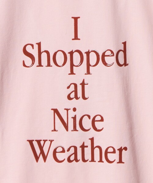 NICE WEATHER（ナイスウェザー）の「＜NICE WEATHER＞タイポグラフィ Tシャツ（Tシャツ/カットソー・メンズ・ブラック/ホワイト/ライトピンク・L/XS/M/S）」の8枚目の写真