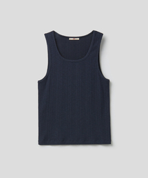 SQUARE CUT TANK (NAVY)