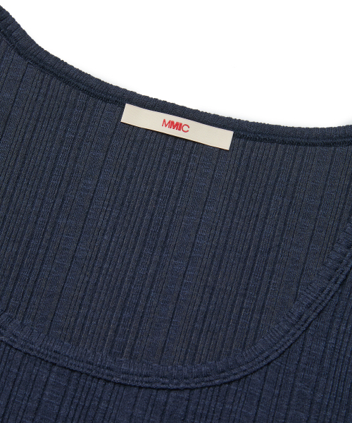 MMIC(エムエムアイシー)の「SQUARE CUT TANK (NAVY)(Tシャツ/カットソー・メンズ・その他・MEDIUM/LARGE/X-LARGE)」の2枚目の写真
