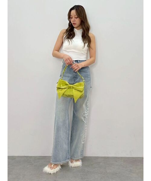 EVRIS(エヴリス)の「バックリボンホルターネックトップス 夏服(キャミソール・レディース・ブラック/ホワイト/イエロー/カーキ・FREE)」の17枚目の写真