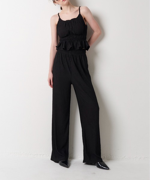 My shawty(マイシャウティー)の「pleats cami set up(その他パンツ・レディース・アイボリー/イエロー/ブラック/ライトブルー・FREE)」の9枚目の写真