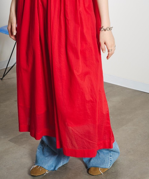 ROSE BUD(ローズバッド)の「COTTON VOILE DRESS(ワンピース・レディース・ブラック/レッド/ライトイエロー・M/S)」の14枚目の写真
