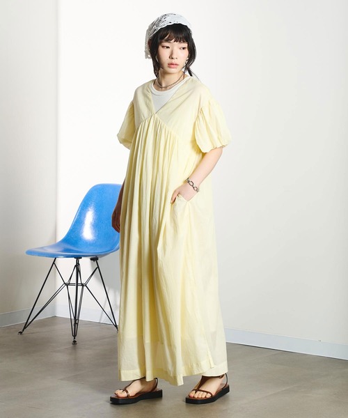 ROSE BUD(ローズバッド)の「COTTON VOILE DRESS(ワンピース・レディース・ブラック/レッド/ライトイエロー・M/S)」の21枚目の写真
