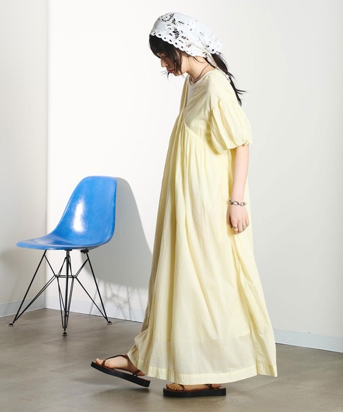ROSE BUD(ローズバッド)の「COTTON VOILE DRESS(ワンピース・レディース・ブラック/レッド/ライトイエロー・M/S)」の22枚目の写真