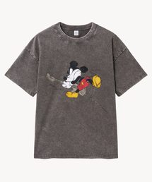 VTWO（ブイツー）の「ヴィンテージウォッシングロッカー_ミッキー_ Tシャツ (GRAY)（Tシャツ/カットソー）」