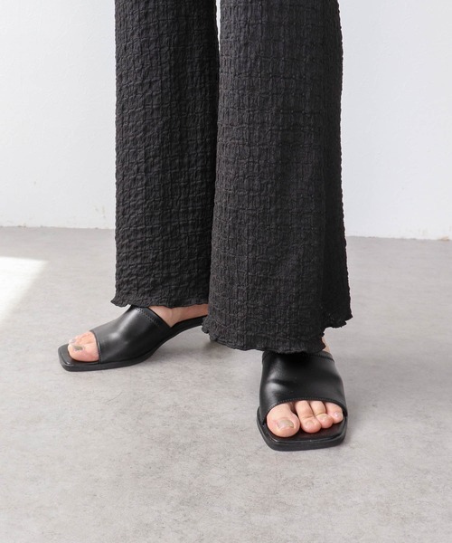 Three Four Time(スリーフォータイム)の「シュリンクジャージフレアパンツ(その他パンツ・レディース・ブラック/ホワイト/キャメル・FREE)」の11枚目の写真