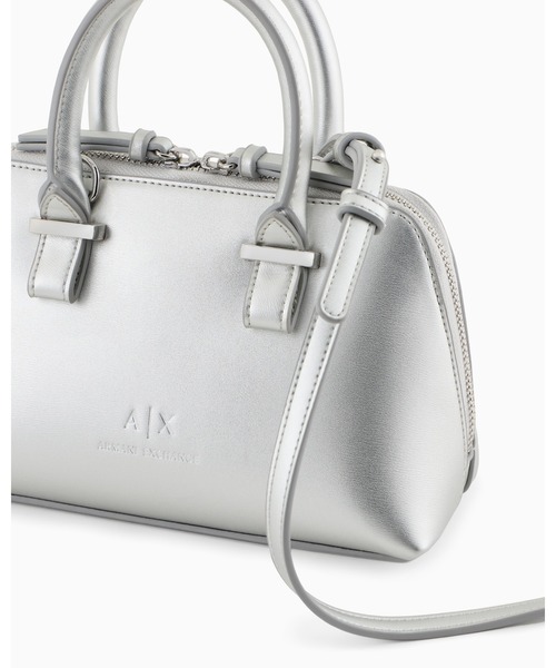 ARMANI EXCHANGE(アルマーニエクスチェンジ)の「【A|X アルマーニ エクスチェンジ】AXロゴ スモールハンドバッグ(ハンドバッグ・レディース・シルバー・FREE)」の5枚目の写真