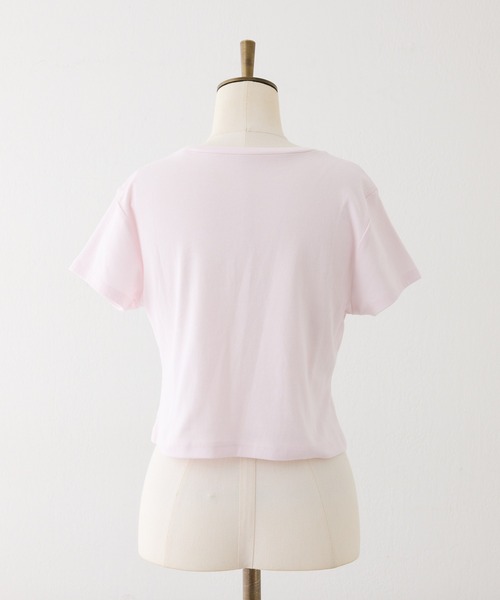 Seemi. byNICECLAUP( シーミーバイナイスクラップ)の「Seemi.ロゴTシャツ(Tシャツ/カットソー・レディース・ブラック/ピンク/オフホワイト・FREE)」の9枚目の写真