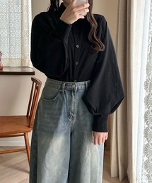 Cham.（チャム）の「バルーンスリーブシンプルシャツ（シャツ/ブラウス）」