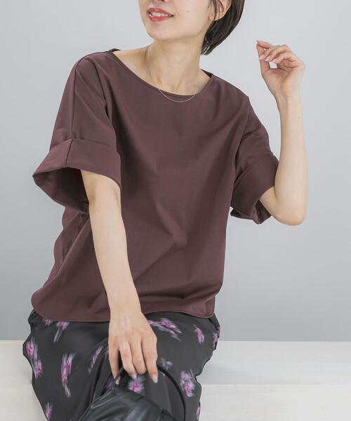 URBAN RESEARCH ROSSO WOMEN(アーバンリサーチ ロッソ)の「UVカットデザインスリーブプルオーバー(Tシャツ/カットソー・レディース・ネイビー/オフホワイト/モカ/ブラウン系その他・FREE)」の3枚目の写真