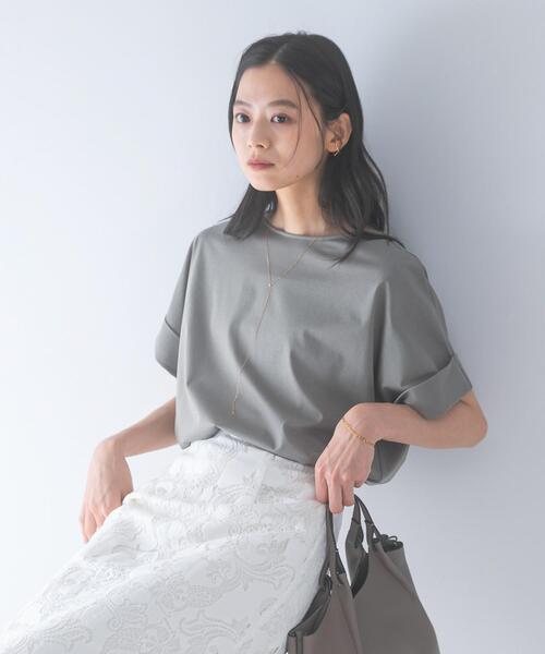 URBAN RESEARCH ROSSO WOMEN(アーバンリサーチ ロッソ)の「UVカットデザインスリーブプルオーバー(Tシャツ/カットソー・レディース・ネイビー/オフホワイト/モカ/ブラウン系その他・FREE)」の2枚目の写真