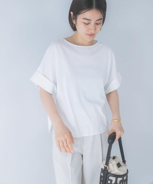 URBAN RESEARCH ROSSO WOMEN(アーバンリサーチ ロッソ)の「UVカットデザインスリーブプルオーバー(Tシャツ/カットソー・レディース・ネイビー/オフホワイト/モカ/ブラウン系その他・FREE)」の5枚目の写真