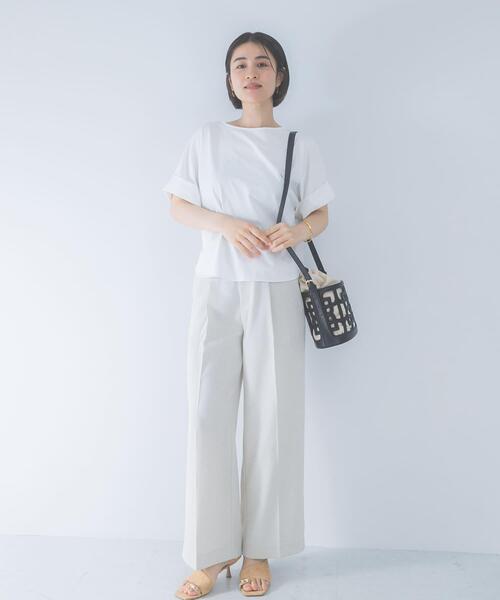 URBAN RESEARCH ROSSO WOMEN(アーバンリサーチ ロッソ)の「UVカットデザインスリーブプルオーバー(Tシャツ/カットソー・レディース・ネイビー/オフホワイト/モカ/ブラウン系その他・FREE)」の6枚目の写真