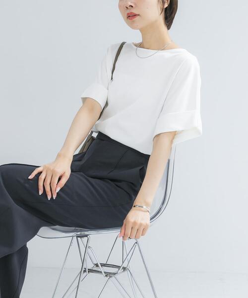 URBAN RESEARCH ROSSO WOMEN(アーバンリサーチ ロッソ)の「UVカットデザインスリーブプルオーバー(Tシャツ/カットソー・レディース・ネイビー/オフホワイト/モカ/ブラウン系その他・FREE)」の7枚目の写真