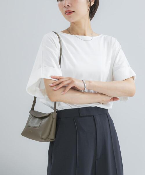 URBAN RESEARCH ROSSO WOMEN(アーバンリサーチ ロッソ)の「UVカットデザインスリーブプルオーバー(Tシャツ/カットソー・レディース・ネイビー/オフホワイト/モカ/ブラウン系その他・FREE)」の8枚目の写真