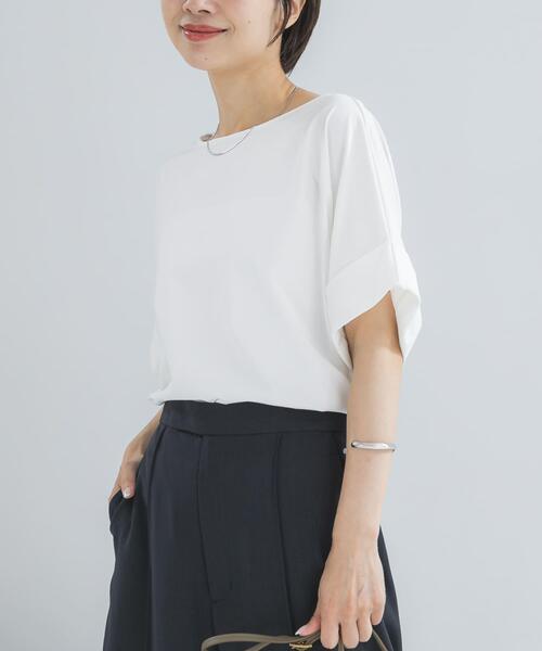 URBAN RESEARCH ROSSO WOMEN(アーバンリサーチ ロッソ)の「UVカットデザインスリーブプルオーバー(Tシャツ/カットソー・レディース・ネイビー/オフホワイト/モカ/ブラウン系その他・FREE)」の9枚目の写真