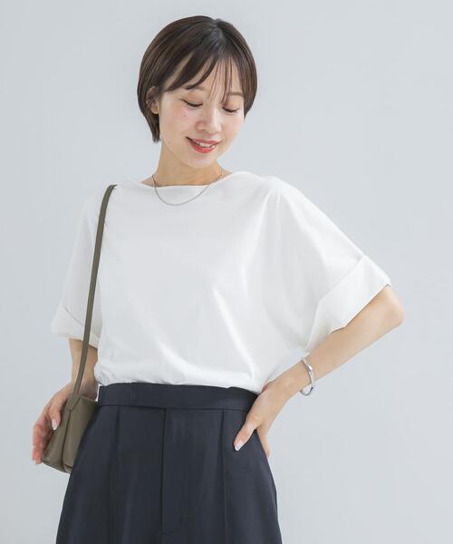 URBAN RESEARCH ROSSO WOMEN(アーバンリサーチ ロッソ)の「UVカットデザインスリーブプルオーバー(Tシャツ/カットソー・レディース・ネイビー/オフホワイト/モカ/ブラウン系その他・FREE)」の10枚目の写真