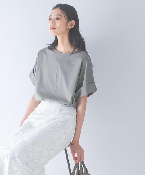 URBAN RESEARCH ROSSO WOMEN(アーバンリサーチ ロッソ)の「UVカットデザインスリーブプルオーバー(Tシャツ/カットソー・レディース・ネイビー/オフホワイト/モカ/ブラウン系その他・FREE)」の14枚目の写真