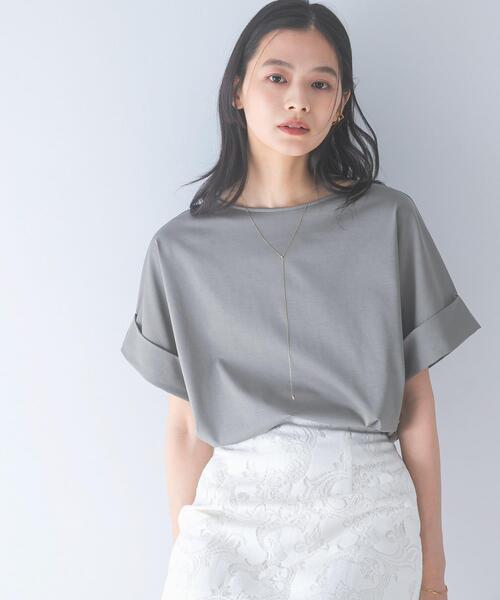 URBAN RESEARCH ROSSO WOMEN(アーバンリサーチ ロッソ)の「UVカットデザインスリーブプルオーバー(Tシャツ/カットソー・レディース・ネイビー/オフホワイト/モカ/ブラウン系その他・FREE)」の15枚目の写真
