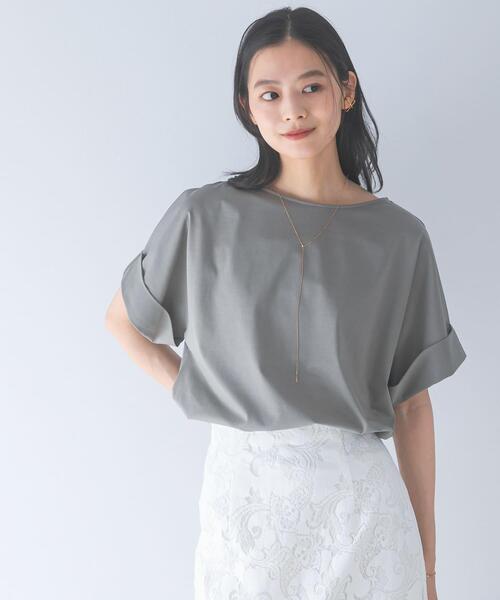 URBAN RESEARCH ROSSO WOMEN(アーバンリサーチ ロッソ)の「UVカットデザインスリーブプルオーバー(Tシャツ/カットソー・レディース・ネイビー/オフホワイト/モカ/ブラウン系その他・FREE)」の16枚目の写真