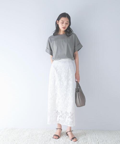 URBAN RESEARCH ROSSO WOMEN(アーバンリサーチ ロッソ)の「UVカットデザインスリーブプルオーバー(Tシャツ/カットソー・レディース・ネイビー/オフホワイト/モカ/ブラウン系その他・FREE)」の17枚目の写真