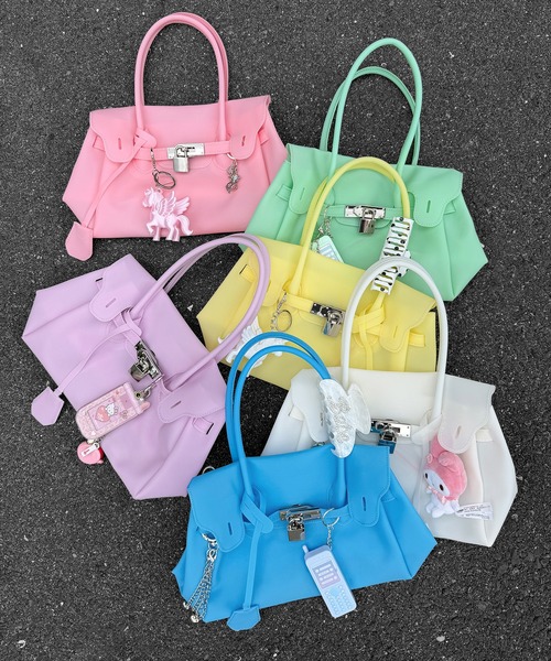 me+em select(ミームセレクト)の「ジェリーバッグ S / Jelly Bag S(ハンドバッグ・レディース・ピンク/イエロー/グリーン/ブルー/パープル/ホワイト・FREE)」の8枚目の写真
