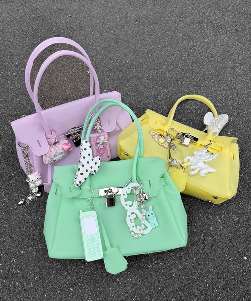 me+em select(ミームセレクト)の「ジェリーバッグ S / Jelly Bag S(ハンドバッグ・レディース・ピンク/イエロー/グリーン/ブルー/パープル/ホワイト・FREE)」の12枚目の写真