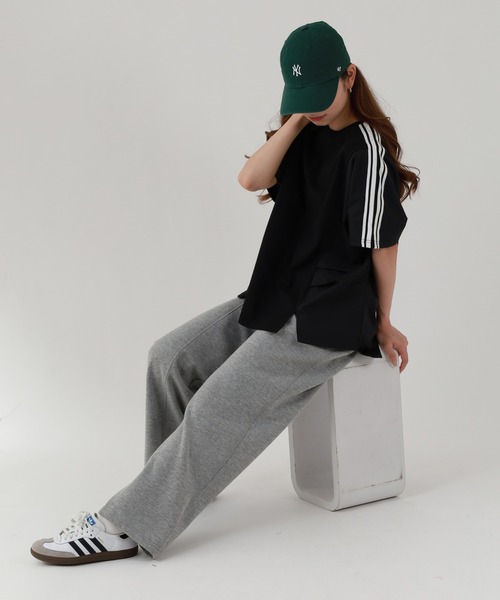 Arinomama(アリノママ)の「16s空紡糸天竺 220g/㎡ アンサンブルTシャツ 半袖(Tシャツ/カットソー・レディース・オフホワイト/杢グレー/ブラック/サンドベージュ・FREE)」の18枚目の写真
