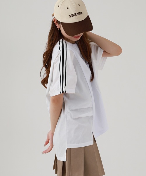 Arinomama(アリノママ)の「16s空紡糸天竺 220g/㎡ アンサンブルTシャツ 半袖(Tシャツ/カットソー・レディース・オフホワイト/杢グレー/ブラック/サンドベージュ・FREE)」の8枚目の写真