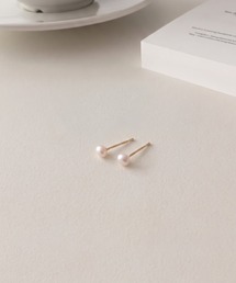 K10YG 3mm アコヤパールピアス