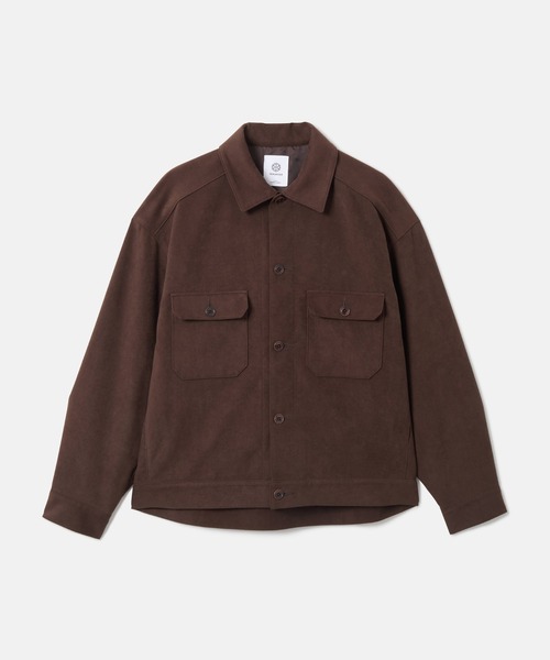 SEAGREEN(シーグリーン)の「SEAGREEN(シーグリーン) ECO SUEDE TRACKER JACKET(その他アウター・メンズ・ブラウン/ネイビー・2/1)」の2枚目の写真