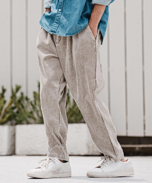 CAMBIO(カンビオ)の「mp15211-Faded Corduroy Tapered Pants コーデュロイテーパードパンツ(A70626cmb)(その他パンツ・メンズ・ブラウン/ブラック/オリーブ/ベージュ・S/M/L)」の3枚目の写真
