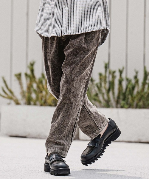CAMBIO(カンビオ)の「mp15211-Faded Corduroy Tapered Pants コーデュロイテーパードパンツ(A70626cmb)(その他パンツ・メンズ・ブラウン/ブラック/オリーブ/ベージュ・S/M/L)」の6枚目の写真