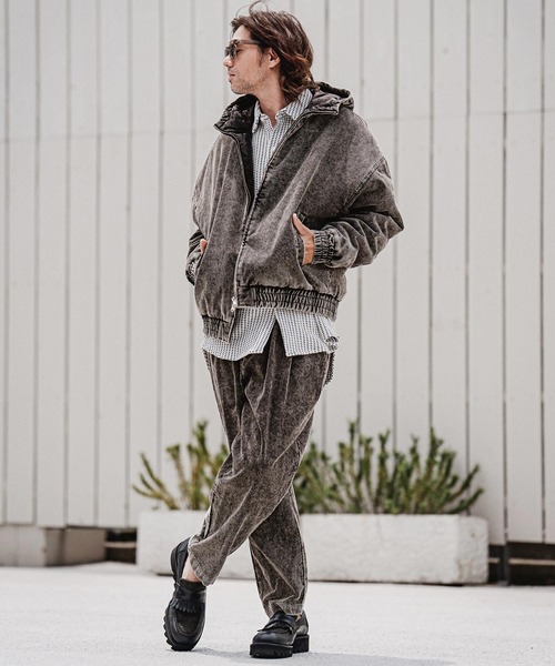 CAMBIO(カンビオ)の「mp15211-Faded Corduroy Tapered Pants コーデュロイテーパードパンツ(A70626cmb)(その他パンツ・メンズ・ブラウン/ブラック/オリーブ/ベージュ・S/M/L)」の10枚目の写真
