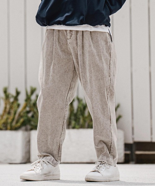 CAMBIO(カンビオ)の「mp15211-Faded Corduroy Tapered Pants コーデュロイテーパードパンツ(A70626cmb)(その他パンツ・メンズ・ブラウン/ブラック/オリーブ/ベージュ・S/M/L)」の13枚目の写真