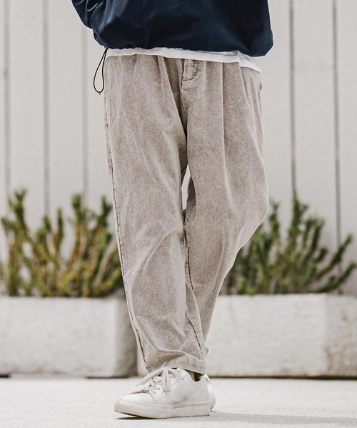CAMBIO(カンビオ)の「mp15211-Faded Corduroy Tapered Pants コーデュロイテーパードパンツ(A70626cmb)(その他パンツ・メンズ・ブラウン/ブラック/オリーブ/ベージュ・S/M/L)」の14枚目の写真