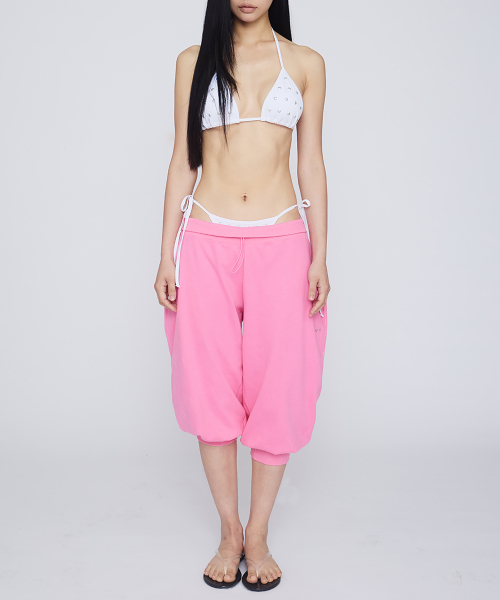 GIMOR(ギマー)の「Balloon Capri Pants Pink(スウェットパンツ・レディース・その他・SMALL)」の4枚目の写真