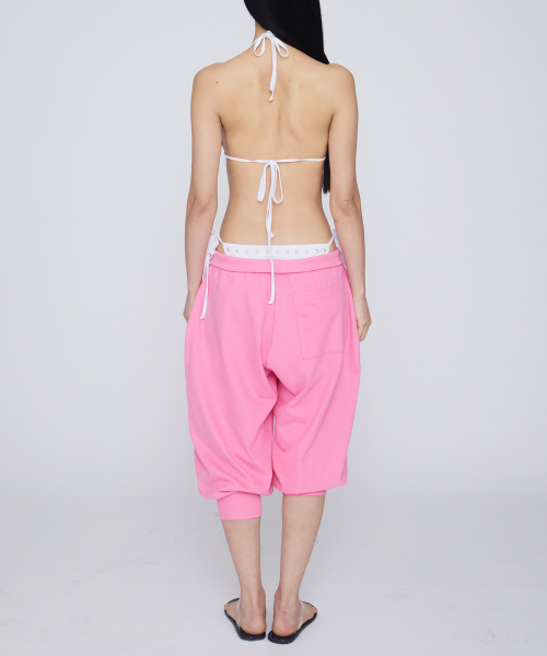 GIMOR(ギマー)の「Balloon Capri Pants Pink(スウェットパンツ・レディース・その他・SMALL)」の2枚目の写真