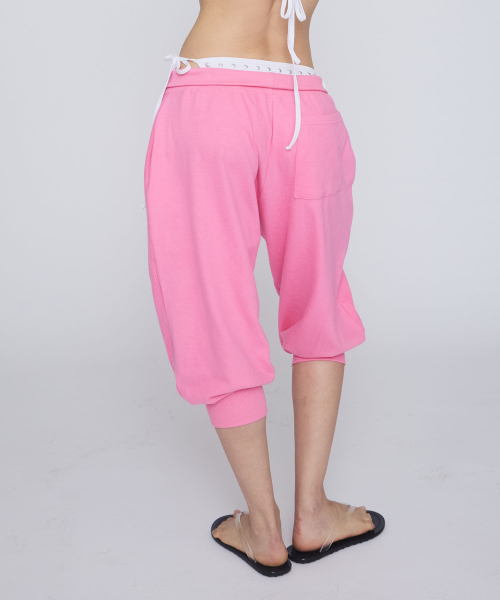GIMOR(ギマー)の「Balloon Capri Pants Pink(スウェットパンツ・レディース・その他・SMALL)」の3枚目の写真