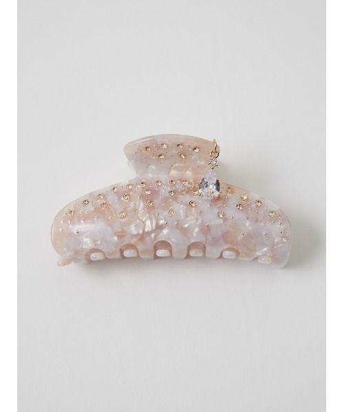 SNIDEL HOME（スナイデルホーム）の「ビジューバンス（バレッタ/ヘアクリップ・レディース・ホワイト/ブラック/ピンク・F）」の3枚目の写真