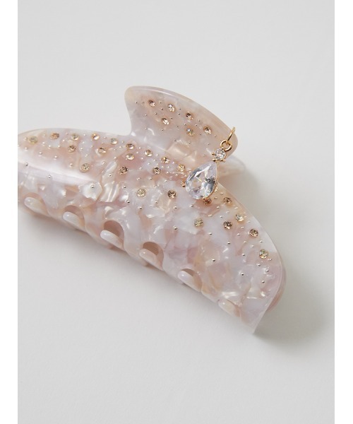 SNIDEL HOME（スナイデルホーム）の「ビジューバンス（バレッタ/ヘアクリップ・レディース・ホワイト/ブラック/ピンク・F）」の6枚目の写真