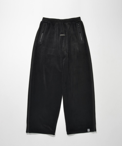 SUPERTHANKS(スーパーサンクス)の「ベロアバレルレッグラインパンツVelour barrel leg line pants(その他パンツ・メンズ・グレー×ホワイト/ブラック×ブラック/ブラック×グレー/グレー・S/L/M)」の3枚目の写真