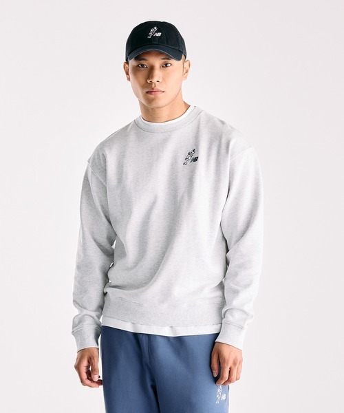 NEW BALANCE(ニューバランス)の「大谷翔平オールウェイズオンロゴスウェットクルー(スウェット・メンズ・グレイッシュブルー/ヘザーグレー/ブラック・LARGE/MEDIUM/SMALL/XX-LARGE/X-LARGE)」の3枚目の写真