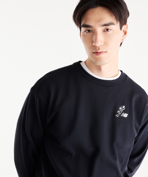 NEW BALANCE(ニューバランス)の「大谷翔平オールウェイズオンロゴスウェットクルー(スウェット・メンズ・グレイッシュブルー/ヘザーグレー/ブラック・LARGE/MEDIUM/SMALL/XX-LARGE/X-LARGE)」の12枚目の写真