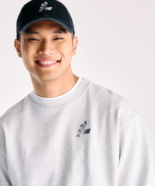 NEW BALANCE(ニューバランス)の「大谷翔平オールウェイズオンロゴスウェットクルー(スウェット・メンズ・グレイッシュブルー/ヘザーグレー/ブラック・LARGE/MEDIUM/SMALL/XX-LARGE/X-LARGE)」の16枚目の写真