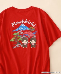モンチッチ 和柄 天竺半袖Tシャツ