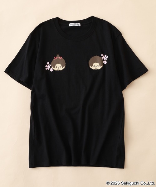 FUNALIVE(ファンアライブ)の「モンチッチ 和柄 天竺半袖Tシャツ(Tシャツ/カットソー・メンズ・ホワイト/ブラック/レッド・L/M/LL)」の6枚目の写真